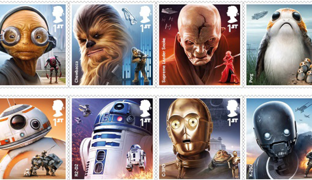 The UK post office to sell these out of this world Star Wars stamps