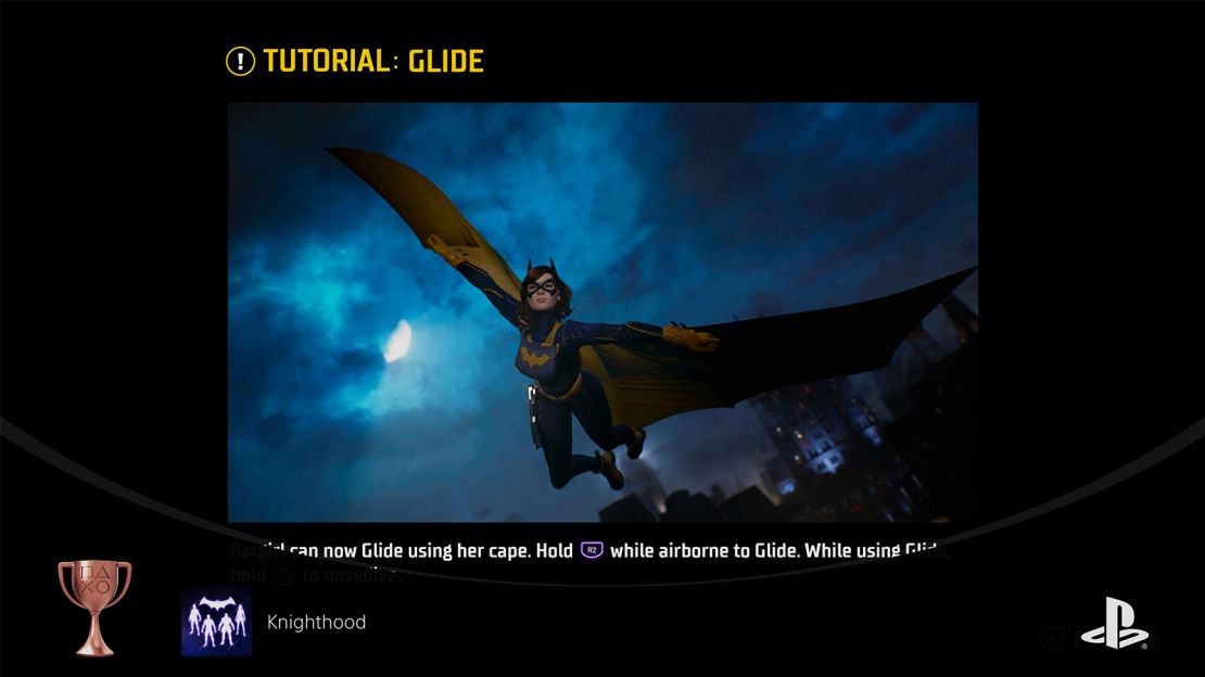 Our co-op player, ZensPath, proves that Nightwing's glider is overpowered, right before he flies away to Star City.